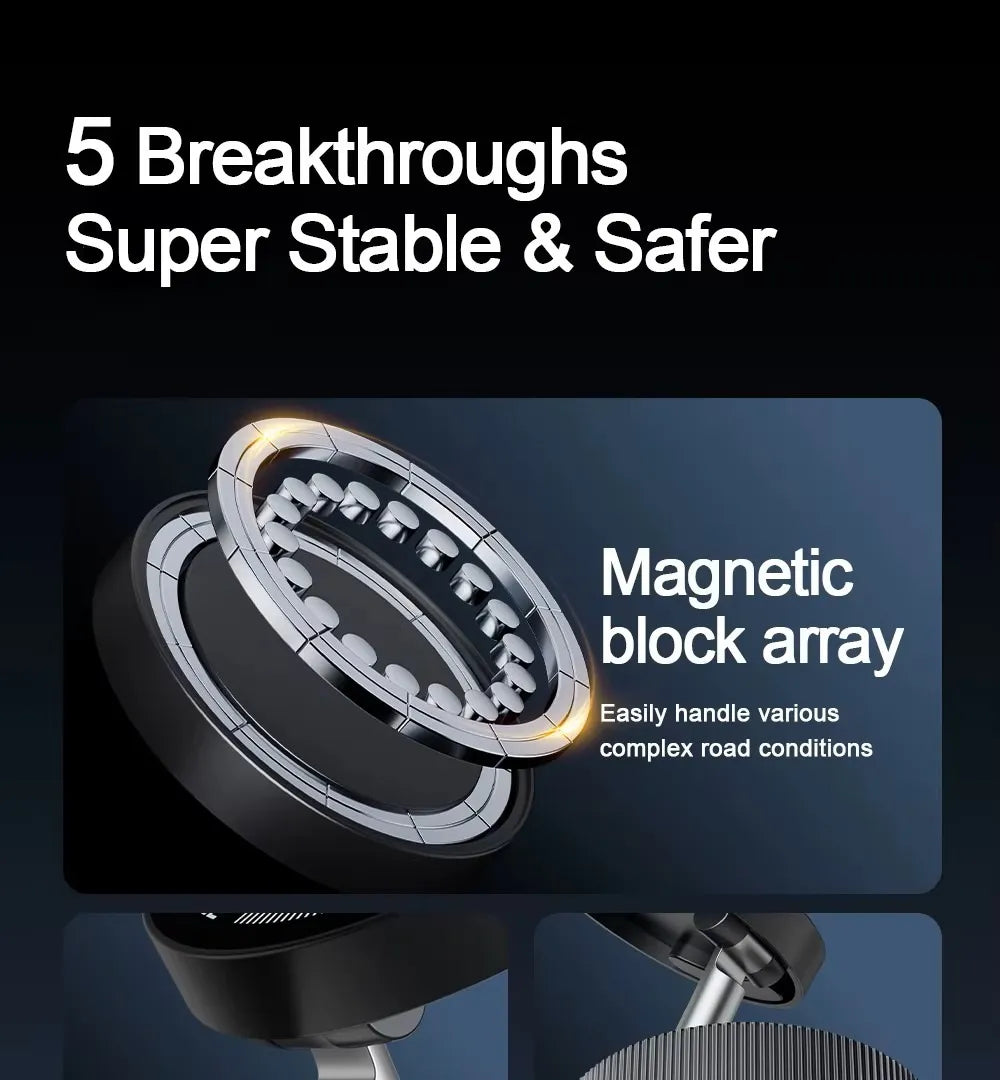 Soporte Magnetico Celular Auto Escritorio Articulado Iman Negro