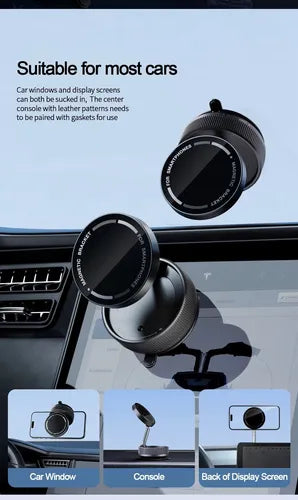 Soporte Magnetico Celular Auto Escritorio Articulado Iman Negro